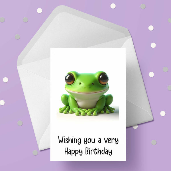 Frog 03 Birthday Card