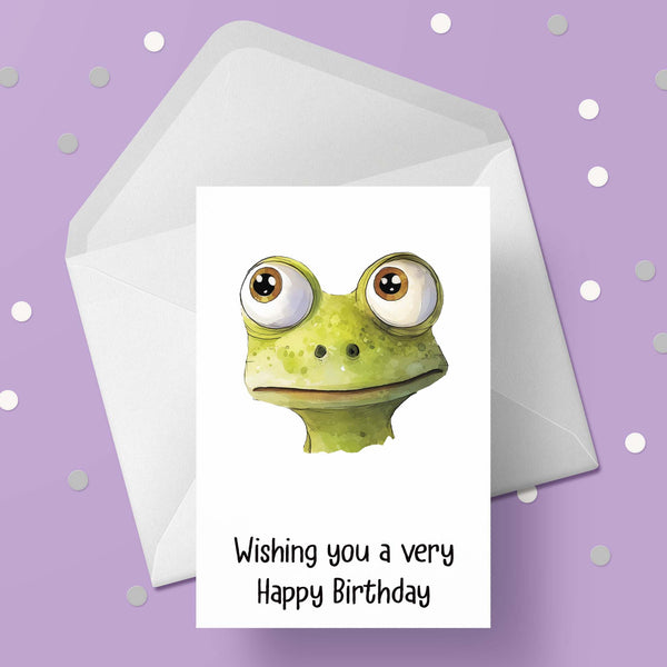 Frog Birthday Card