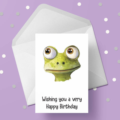 Frog Birthday Card