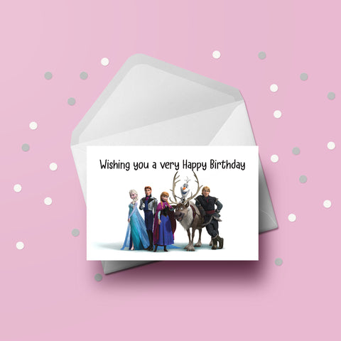 Frozen 01 Birthday Card