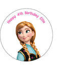 Frozen 02 Edible Icing Cake Topper
