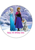 Frozen 04 Edible Icing Cake Topper