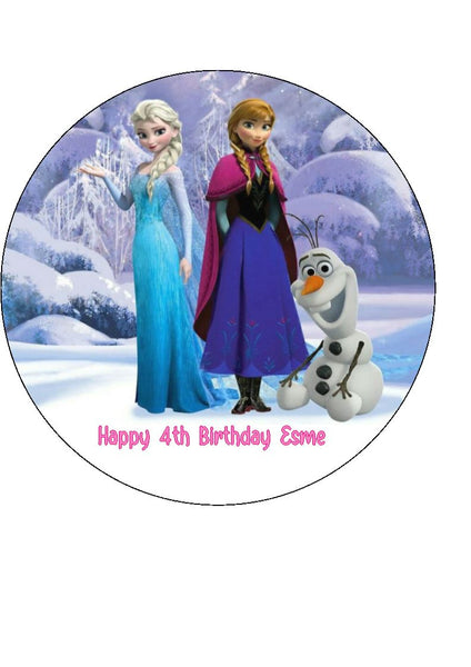 Frozen 04 Edible Icing Cake Topper
