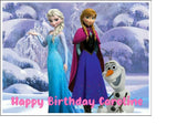 Frozen 04 Edible Icing Cake Topper