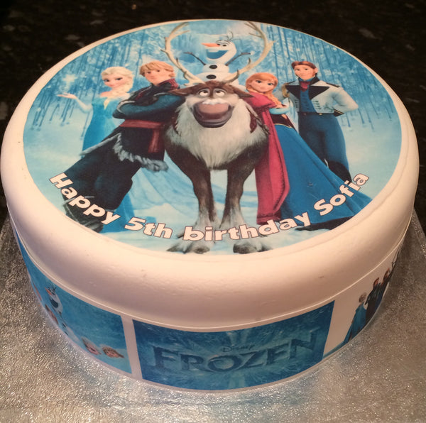 Frozen 06 Edible Icing Cake Topper
