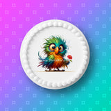 Funny Cute Bird 01 Edible Icing Cake Topper or Ribbon
