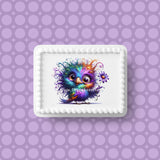 Funny Cute Bird 02 Edible Icing Cake Topper or Ribbon