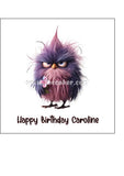 Funny Cute Bird 03 Edible Icing Cake Topper or Ribbon