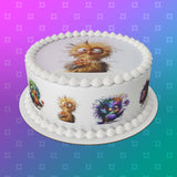 Funny Cute Bird 04 Edible Icing Cake Topper or Ribbon