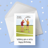 Funny Football Edible Icing Cake Topper - Referee Birthday/Red Card