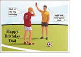 Funny Football Edible Icing Cake Topper - Referee Birthday/Red Card
