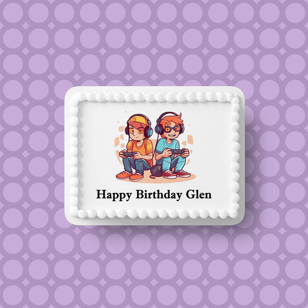 Gamer 05 Edible Icing Cake Topper