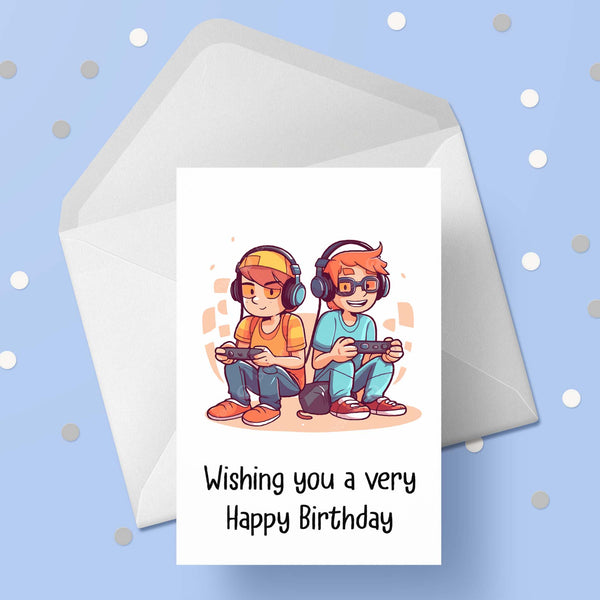 Gamer 05 Birthday  Card