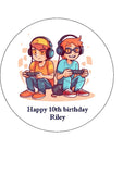 Gamer 05 Edible Icing Cake Topper