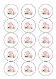 Gardening Edible Icing Cake Topper 01 - Female Gardener