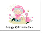 Gardening Edible Icing Cake Topper 01 - Female Gardener