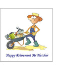 Gardening Edible Icing Cake Topper 02 - Male Gardener