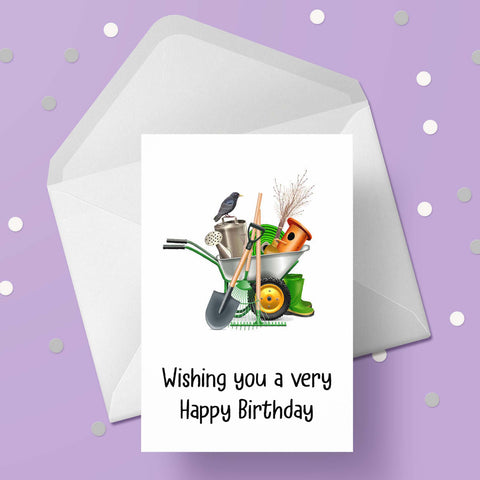 Gardening 05 Birthday Card