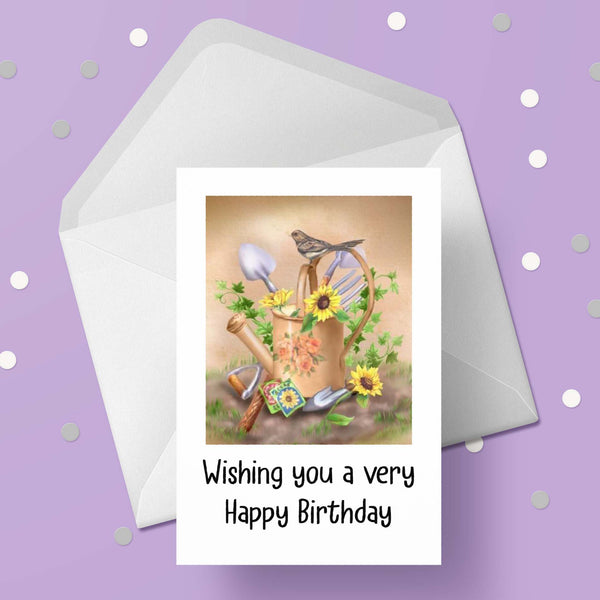 Gardening 07 Birthday Card