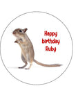 Gerbil / Mouse 02 Edible Icing Cake Topper