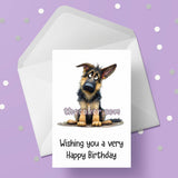 German Shepherd 03 Birthday Card