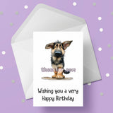 German Shepherd 04 Birthday Card