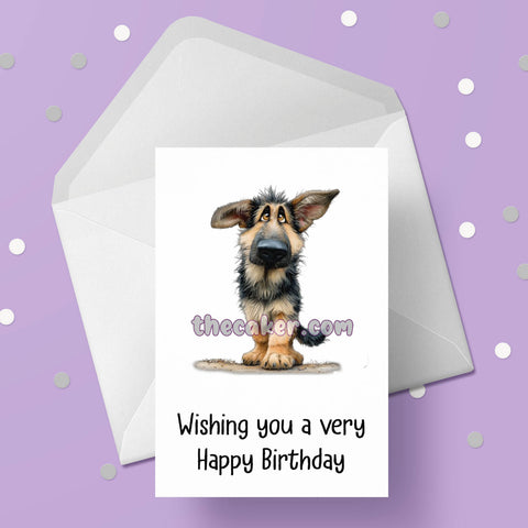 German Shepherd 04 Birthday Card