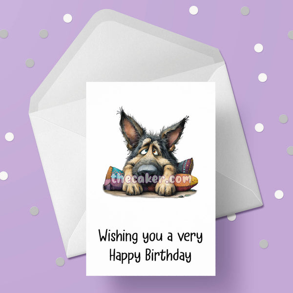 German Shepherd 05 Birthday Card