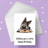 German Shepherd 06 Birthday Card