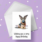 German Shepherd 07 Birthday Card