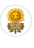 Get Well Soon 07 Edible Icing Cake Topper or Ribbon