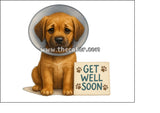 Get Well Soon 04 Edible Icing Cake Topper or Ribbon