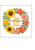 Get Well Soon 06 Edible Icing Cake Topper or Ribbon