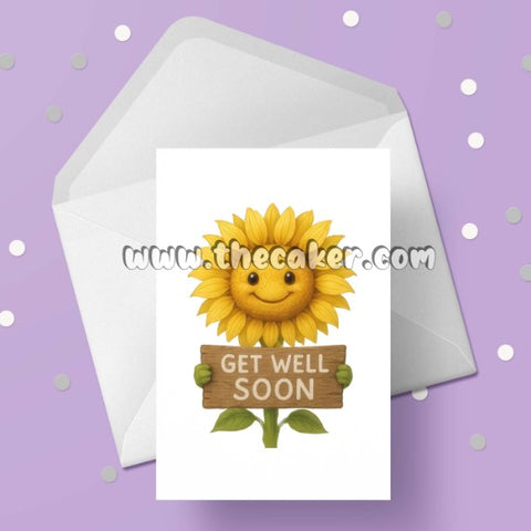 Get Well Soon Card 07 - Sunflower