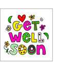 Get Well Soon 09 Edible Icing Cake Topper or Ribbon