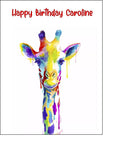 Giraffe 01 Edible Icing Cake Topper