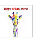 Giraffe 01 Edible Icing Cake Topper