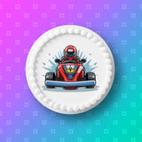 Go Kart 04 Edible Icing Cake Topper