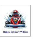 Go Kart 04 Edible Icing Cake Topper