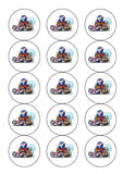 Go-Karting Go Kart Edible Icing Cake Topper 01