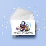 Go-Karting Go-Kart Edible Icing Cake Topper 02