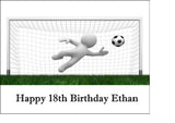 Goalkeeper Football Edible Icing Cake Topper