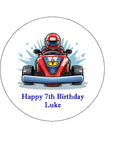 Go Kart 04 Edible Icing Cake Topper