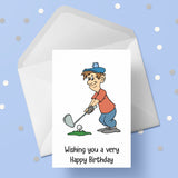 Golf Edible Icing Cake Topper 03