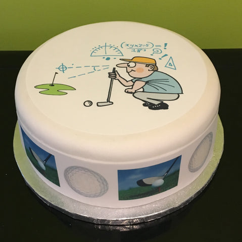 Golf 05 Edible Icing Cake Topper