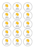 Goodbye 02 Edible Icing Cake Topper