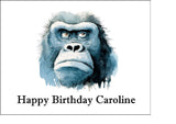 Gorilla 03 Edible Icing Cake Topper