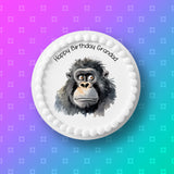 Gorilla 04 Edible Icing Cake Topper