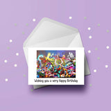 Graffiti 01 Birthday Card