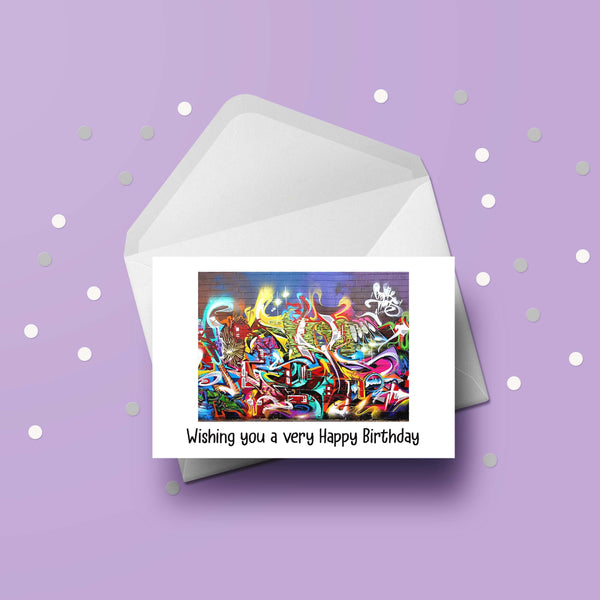 Graffiti 01 Birthday Card
